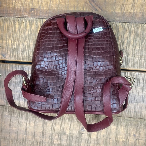 NEW GUY LAROCHE ELEGANT BURGUNDY BACKPACK NWT main image 9